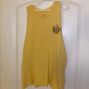 Yellow Volcom tank top